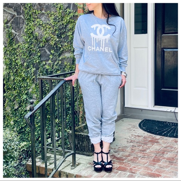 Heather Grey  side pocket cotton blend joggers - Picture 8 of 11